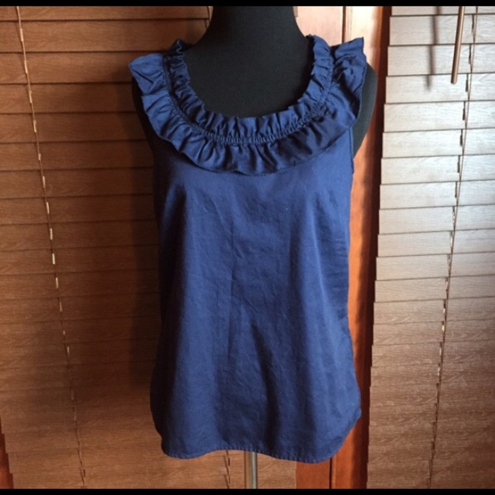 J Crew Ruffle Tank